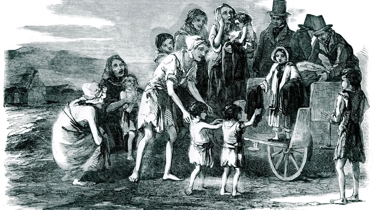 Die Hungersnot von 1816 nach einem Vulkanausbruch (Bild von Aarauer Zeitung)