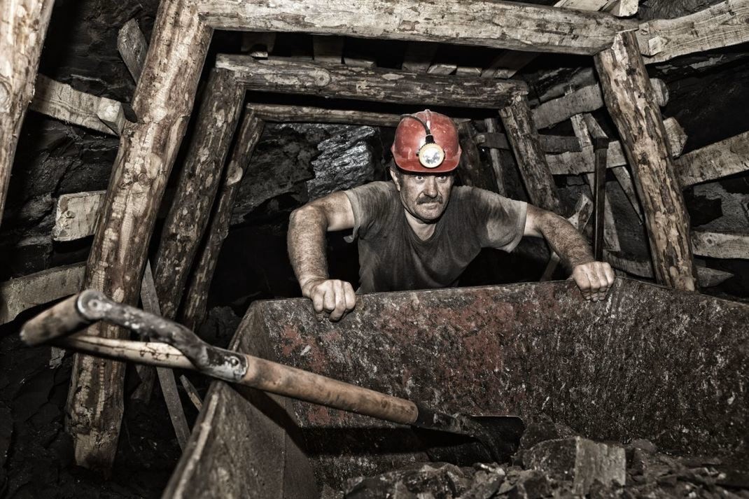 Arbeiten im Bergbau, einer der härtesten und gefährlichsten Jobs der Welt. (Bild von Calileo)