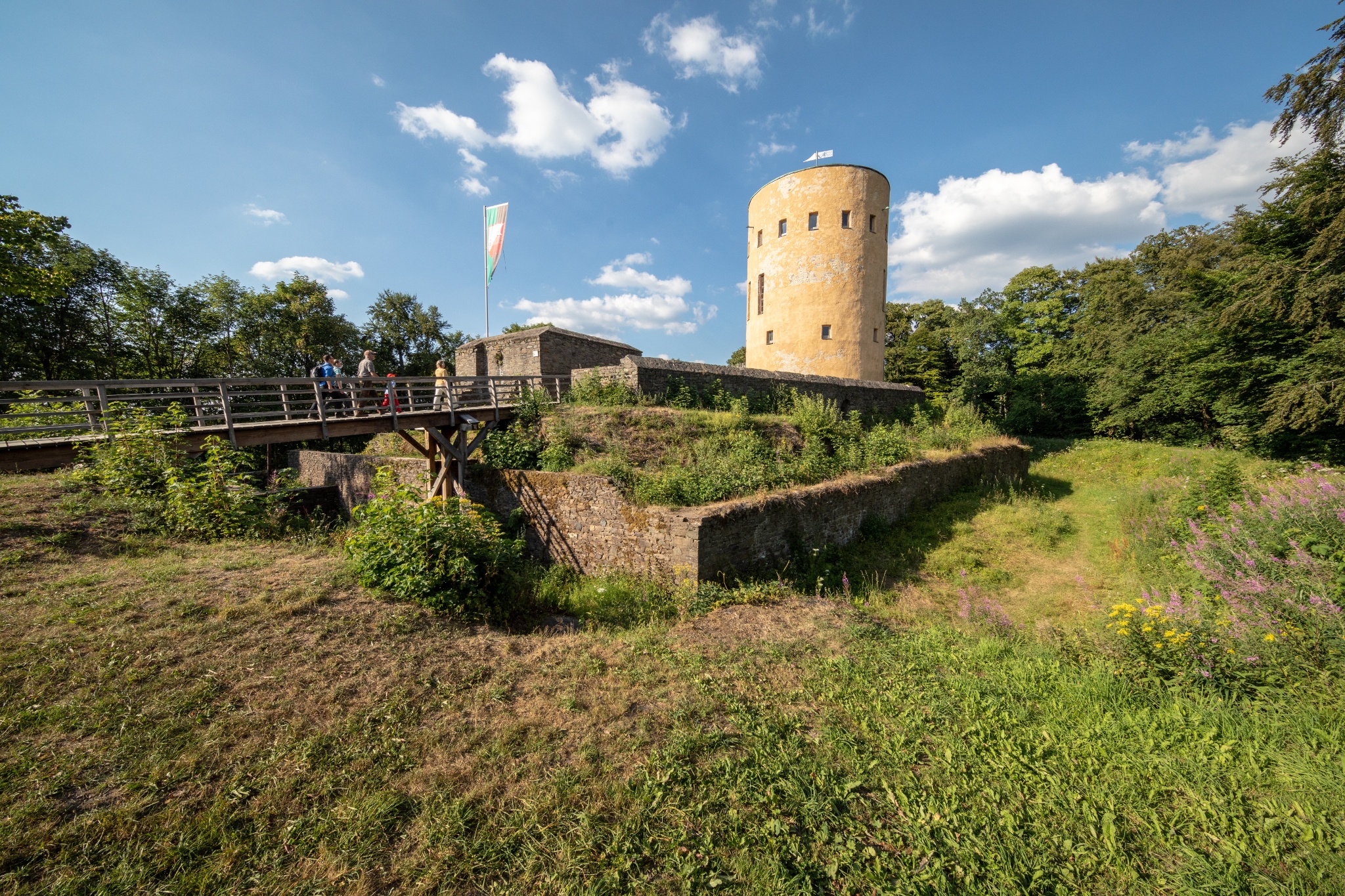 Ginsburg mit Burgmauer ( Bild Michael Bahr)