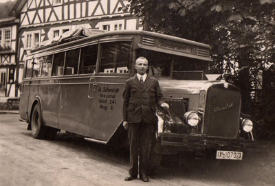 Sonderfahrt 1932 nach Königswinter mit Zwischenstopp im Gasthof Werthenbach In Brauersdorf.