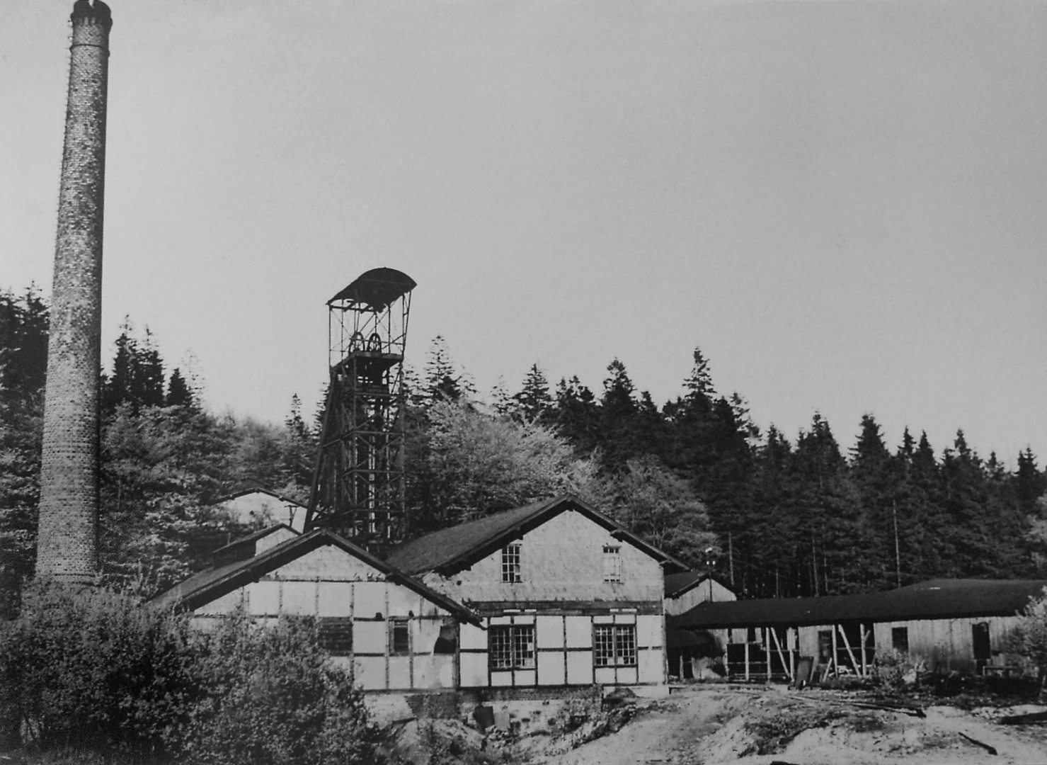 Ehemaliger Förderturm der Grube Victoria (Bild Walter Münker)